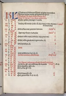 Bartolommeo Caporali Collection: Missale: Fol. 5r: May Calendar Page, 1469. Creator: Bartolommeo Caporali (Italian, c