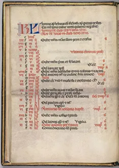 Missale: Fol. 5v: June Calendar Page, 1469. Creator: Bartolommeo Caporali (Italian, c