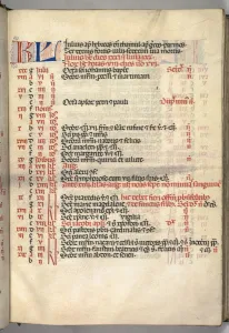 Missale: Fol. 6r: July Calendar Page, 1469. Creator: Bartolommeo Caporali (Italian, c