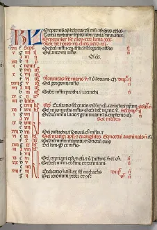 Assisted By Prints: Missale: Fol. 7r: September Calendar Page, 1469. Creator: Bartolommeo Caporali (Italian, c