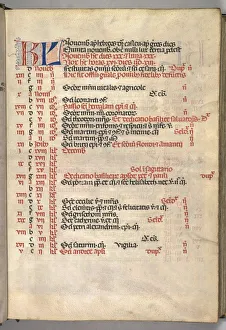 Assisted By Prints: Missale: Fol. 8r: November Calendar Page, 1469. Creator: Bartolommeo Caporali (Italian, c