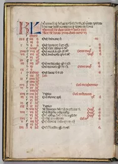 Bartolommeo Caporali Collection: Missale: Fol. 8v: December Calendar Page, 1469. Creator: Bartolommeo Caporali (Italian, c