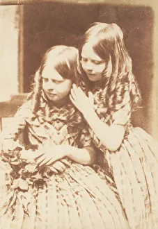 Plaid Prints: Misses Grierson, 1843-47. Creators: David Octavius Hill, Robert Adamson