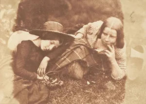 Adamson Hill And Prints: The Misses McCandlish, 1843-47. Creators: David Octavius Hill, Robert Adamson