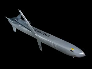 Rocket Prints: Missile, Cruise, Air-launched, AGM-86B, 1982. Creator: Boeing Aircraft Co