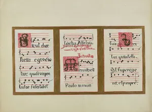 Music Score Prints: Mission Chant, c. 1936. Creator: Ann Gene Buckley