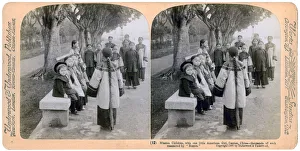 Guangzhou Prints: Mission children, with one little American girl