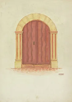 Mission Doors, 1935/1942. Creator: Warren W. Lemmon