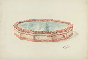 Pool Collection: Mission Fountain, c. 1937. Creator: Geoffrey Holt