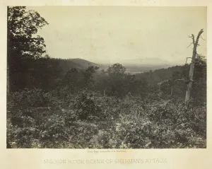 Barnard George Norman Prints: Mission Ridge Scene of Shermans Attack, 1864 / 66. Creator: George N. Barnard