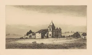 Mission San Carlos Borromeo, 1883. Creator: Henry Chapman Ford Mission San Carlos Borromeo, 1883. Creator: Henry Chapman Ford