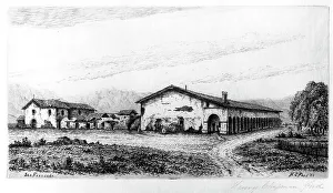 Henry Chapman Ford Prints: Mission San Fernando, published in 1883. Creator: Henry Chapman Ford
