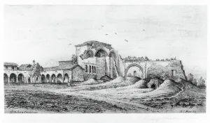 Californian Prints: Mission San Juan Capistrano, Published in 1883. Creator: Henry Chapman Ford