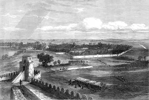 Mud Brick Prints: The Mission to Yarkund and Kashgar: the City of Yarkund, 1874. Creator: Unknown