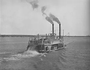 Exploring Gallery: Mississippi River Steamer, c1897. Creator: Unknown