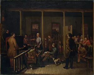 Missouri Courtroom, 1852. Creator: William Josiah Brickey