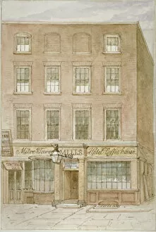 Coffee House Gallery: The Mitre Tavern, coffee house and hotel on Mitre Court, Fleet Street, City of London, 1850