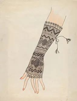 Mitts Prints: Mitt, 1935 / 1942. Creator: Lillian Causey