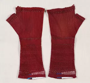 Mitts, American, 1870-79. Creator: Unknown