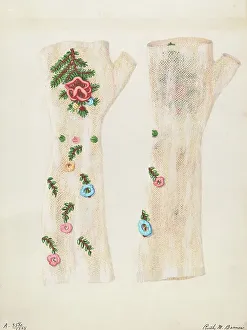 Mitts, c. 1937. Creator: Ruth M. Barnes