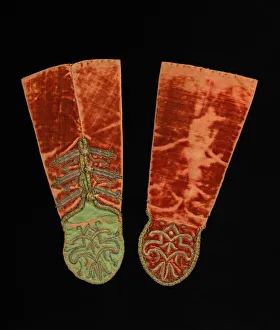 Brooklyn Museum Collection: Mitts, Italian, early 17th century. Creator: Unknown