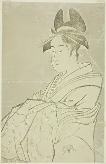 Clan Prints: Miyahito of the Ogiya, Whose Assistants Are Tsubaki and Shirabe (Ogiya uchi)