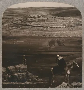 Realistic Travels Prints: Mizpeh, with Jacobs Pllar of Stones, c1900
