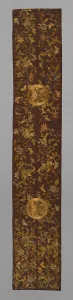 Laidwork And Couching Prints: Mizuhiki (Temple Banner), Japan, Edo period (1615-1868), 1668 / 1703. Creator: Unknown
