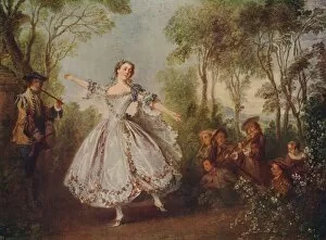 Wallace Collection Gallery: Mlle. Camargo Dancing, 1730, (c1915). Artist: Nicolas Lancret