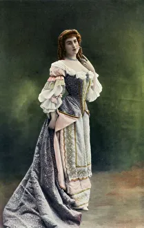Poquelin Prints: Mlle. Felyne - Du Theatre National De L Odeon - Role de Leonore - L Ecole Des Maris, 1904
