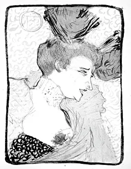 Lautrec Prints: Mlle Marcelle Lender, bust length, 1895. Creator: Henri de Toulouse-Lautrec