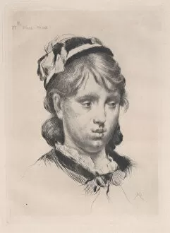 Teens Gallery: Mlle. Mou-Mou, 1880. Creator: Marcellin-Gilbert Desboutin