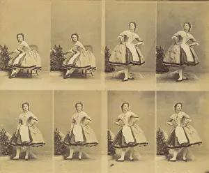 André Adolphe Eugène Disdéri Gallery: A Mlle Schlusser, May-August 1861. Creator: Andre-Adolphe-Eugene Disderi