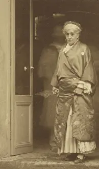 Doors Prints: Mme Ernestine Nadar in a kimono, 1880-1885. Creator: Nadar