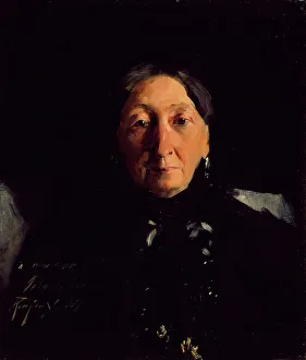 Sargent John Singer Prints: Mme. François Buloz (Christine Blaze), 1879. Creator: John Singer Sargent