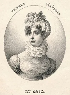 Eugene Louis Gabriel Prints: Mme. Gail, early 19th century. Creator: Godefroy Engelmann