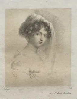 Jean Baptiste Isabey French Prints: Mme. Horace Vernet, 1818. Creator: Jean-Baptiste Isabey (French, 1767-1855)