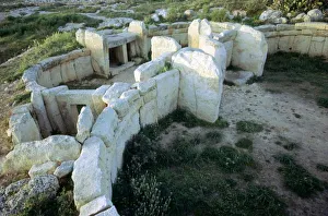Mnajdra Temple complex on Malta