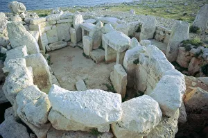 Megalithic Prints: Mnajdra Temple complex on Malta, 4th millennium BC