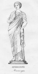 Pius Vi Prints: Mnemosine (Mnemosyne), c1850