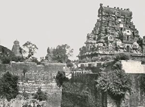 Tank Collection: The Moat and the Fort, Tanjore, India, 1895. Creator: Unknown