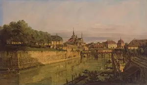 Engineering Prints: The Moat of Zwinger in Dresden, 1750. Creator: Bernardo Bellotto
