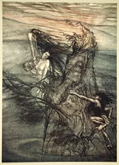 Germanic Prints: Mock away! Mock! The Nibelung makes for your toy!, 1910. Artist: Arthur Rackham