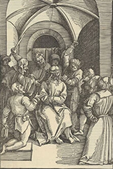 Blindfold Gallery: The Mocking of Christ, from Speculum passionis domini nostri Ihesu Christi, 1507