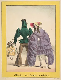 Ridiculous Prints: Mode de l annee prochaine, ca. 1830. Creator: V Ratier