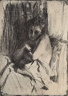 Modesty Prints: The Model, 1880-1906, (1906). Artist: Anders Leonard Zorn