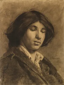 Crayon Prints: A Model, 1883. Creator: William Forsyth