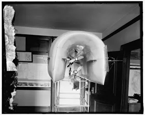 Model airplane, between 1910 and 1920. Creator: Harris & Ewing. Model airplane, between 1910 and 1920. Creator: Harris & Ewing