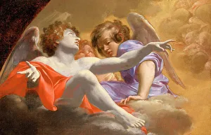 Simon Vouet Prints: Model for Altarpiece in St. Peter's (image 2 of 2), 1625. Creator: Simon Vouet