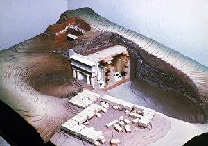 Model of the ancient Macedonian royal tombs